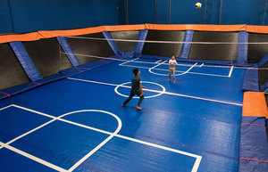 Terrain de football pour trampoline flottant Salle de sport Saut Tapis de <span class=keywords><strong>gymnastique</strong></span> Cour d'air gonflable - Product Image 5