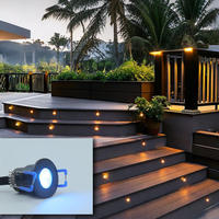 Éclairage paysager Twinklight, éclairage LED extérieur pour terrasse, lumière encastrée UCS2904 RGBW, lumière LED à changement de couleur, lumière de marche LED