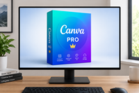 Abonnement annuel à Canvas Pro pour compte privé, utilisation commerciale, logiciel de conception graphique en ligne authentique