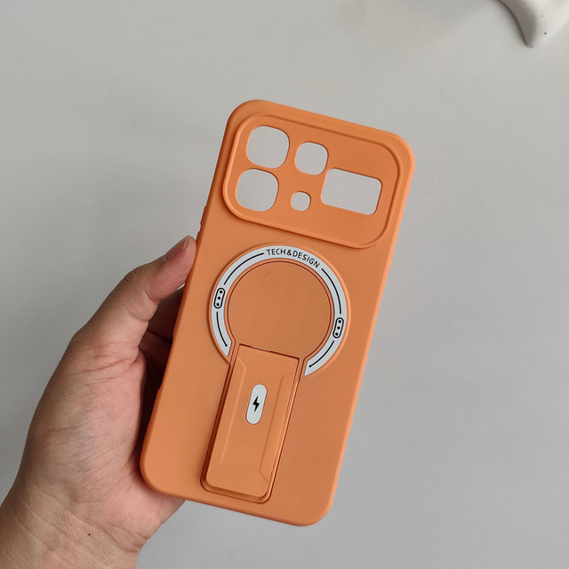 Luxury Skin-feel Magnetic Stand Mobile Phone Case for Tecno Spark 40 Shockproof Phone Cover for Infinix Hot 70 Hot 60 Note 50