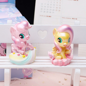 เรซิ่นสุดฮิตสำหรับ My Little สำหรับสัตว์ต่างๆ กล่องสุ่ม ของขวัญวันเกิดน่ารักๆ ลายการ์ตูนสีรุ้ง ของตกแต่งขนาดเล็ก - Product Image 4