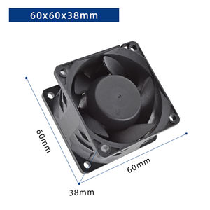 Ventilateur à flux axial pour humidificateur convertisseur <span class=keywords><strong>projecteur</strong></span> 60x60x38 onduleur <span class=keywords><strong>solaire</strong></span> ventilateur DC 12V 24V 4000 tr/min - Product Image 2