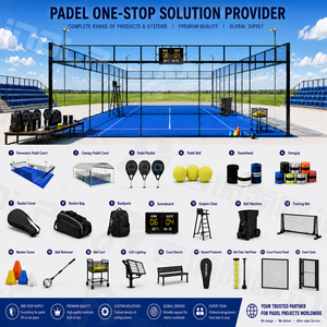 INOLP Lux Padel Precio de Fábrica Guangdong Cancha de Pádel Panorámica Interior o Exterior para Deportes Cubierta de Techo para Cancha de Pádel - Product Image 6
