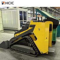 Mini-chargeuse hydraulique HRC500 avec moteur à essence, boîte de vitesses, pompe, garantie d'un an