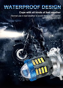 HearxinLed H4 BA20D H6 LED Motorrads chein werfer Dual White Yellow 6000k Hi <span class=keywords><strong>Lo</strong></span> Beam Objektiv Nebels chein werfer für Motobike Running Light - Product Image 5