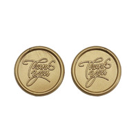 Merci cire sceau autocollant rond adhésif cire à cacheter sceau timbre autocollants pour mariage ami cadeau décor