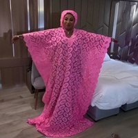 Robes africaines en dentelle de nylon à sequins de bonne qualité pour femmes, avec bandeau, robe Dashiki africaine, sous-vêtements, robe deux pièces, BOUBOU BUBU