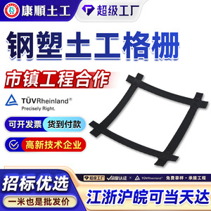 Kangshun Steel-Plastic Composite Geogrid For Highway Railway <b>Foundation</b> Stabilization Soft Soil Reinforcement GSZ - Product Image 3