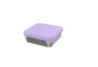 L'ensemble de récipients à sandwich en acier inoxydable avec un couvercle et un joint en silicone scellé convient au stockage des sandwichs et des collations