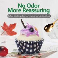 Moules colorés de revêtement de cupcake jetable de qualité alimentaire personnalisé pour la cuisson des outils de gâteau