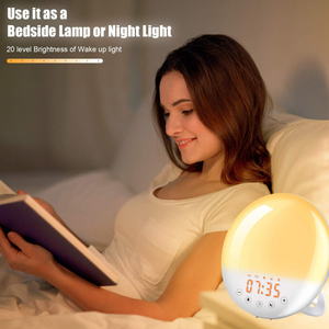 Đồng Hồ Báo Thức Wifi Sunrise Wake Up Light Với Sunrise Đèn Cạnh Giường Ngủ Đầy Màu Sắc Đèn Ngủ Hoàng Hôn Đồng Hồ Đài FM - Product Image 6