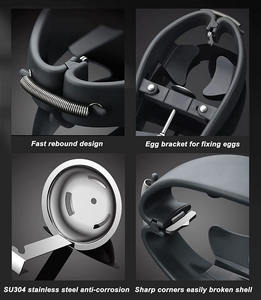 Ouvre-œuf de cuisine en acier inoxydable 304 Gadget Ouvre-coquille d'œuf Ouvre-œuf Cutter Opener - Product Image 5