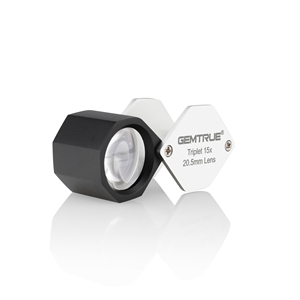 Precision and Portable 15x <strong>Triplet</strong> Loupe for Fine Diamond and Jewellery Inspection - Product Image 1