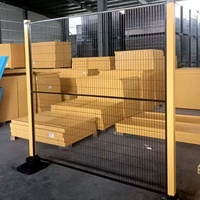 Nouvelle clôture de sécurité pour robots, étanche, pour ateliers et entrepôts, type barrière de protection.