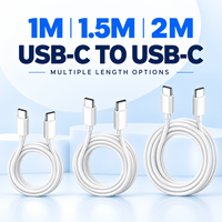Câble de charge rapide USB-C vers USB-C en PVC OD3.8 jusqu'à 6A 60W, corps de câble épais, fournisseur en gros