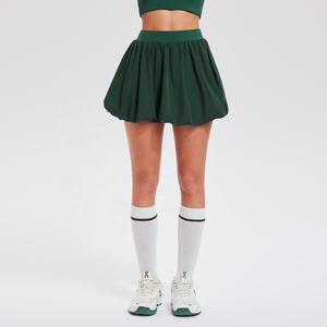 تنورة عالية الخصر منفوخة برعم الفتيات تنورات فقاعات تنورة صغيرة تنحنح كشكش خط Y2K فستان قصير تنورة تنس الجري - Product Image 2