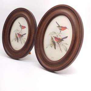 Marcos de fotos de forma ovalada de madera Retro moderno marco de fotos de decoración de pared Retro personalizado - Product Image 6