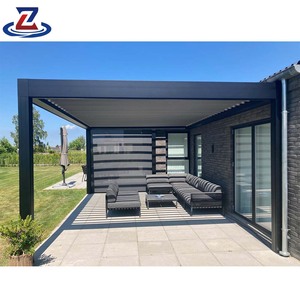 Gazebo in Alluminio e Acciaio Personalizzato <span class=keywords><strong>per</strong></span> Tutte le Stagioni con Doppio Tetto, Padiglione da Esterno di Alta Qualità con Installazione Integrata Stile Finestra Francese - Product Image 3