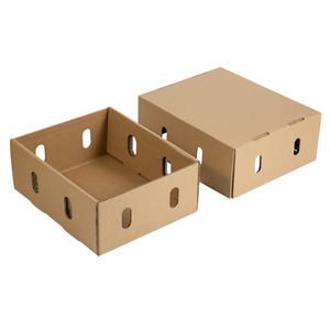 Caja <span class=keywords><strong>de</strong></span> Cartón Corrugado Premium para Frutas Frescas, Cítricos, Manzanas, Uvas, Empaque Personalizado, Fabricante OEM ODM - Product Image 1