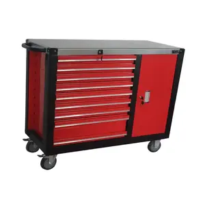 מגירה תחתונה במוסך כבדה ניידת כפולה סלסול ארון כלי עגלת כלי ארון סדנה עגלה - Product Image 2