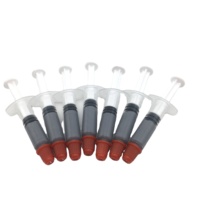Pâte thermique en silicone pour watercooling 6 w/m.k, 1g/2g, tube de pâte à combinaison thermique, seringue, dissipateur thermique
