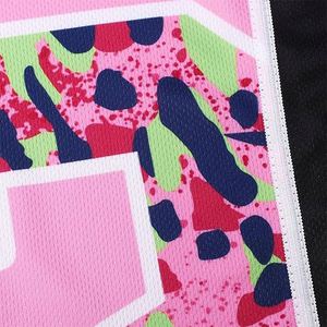 Factory Wholesale Youth and Adult Button <b>Down</b> Custom Blank Pink Baseball Shirt - Product Image 4