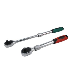 Ratchet Wrench 1/2 In 72 Tooth <b>Adjustable</b> Extension Industrial Grade Tool Steel Polished Chrome Plating - Product Image 1