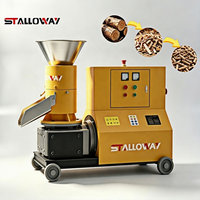 Machine à granulés de biomasse professionnelle 1-2t/h avec moteur pour la production de biocarburant, surveillance à distance et fonctionnement à faible coût