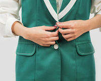 Personnalisé Vente en gros Restauration Hôtel Restaurant Bar Café Serveur Réception Travail Uniforme Hommes Femmes Serveur Serveuse Chemise à manches longues