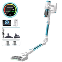 Aspirateur sans fil en gros avec batterie détachable, 3 vitesses, affichage LED numérique, tube flexible Type-C, filtre lavable anti-acariens
