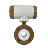 Débitmètre électromagnétique 1 pouce en acier inoxydable pour boues, eaux usées, liquides – Capteur de débit capacitif magnétique – Compteur d'eau
