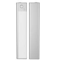 Luz LED con Sensor de Movimiento, Recargable, Magnética, para Debajo del Gabinete, Lámpara Nocturna para Cocina, Dormitorio, Armario, Escalera, Aluminio, OEM
