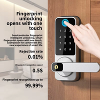 Tanpa kunci Keypad pintar kunci sandi lidah baut tunggal tahan air untuk Hotel Apartemen harga pabrik konektivitas WiFi untuk kaca