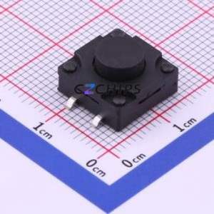 TS-FS1212T-C-H Tactile Switch SMD-4P,12x12mm Switch Single Pole Single Throw Round Button 2.6N Vertical Mount - Product Image 1