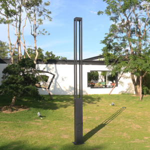 โคมไฟสนามทองเหลืองกลางแจ้งพร้อมโคมแก้วคู่ แสงวอร์มไวท์ 2700K LED AC 220V IP54 พร้อมเซ็นเซอร์ตรวจจับความเคลื่อนไหว ตัวโคมไม่สามารถถอดออกได้ - Product Image 6