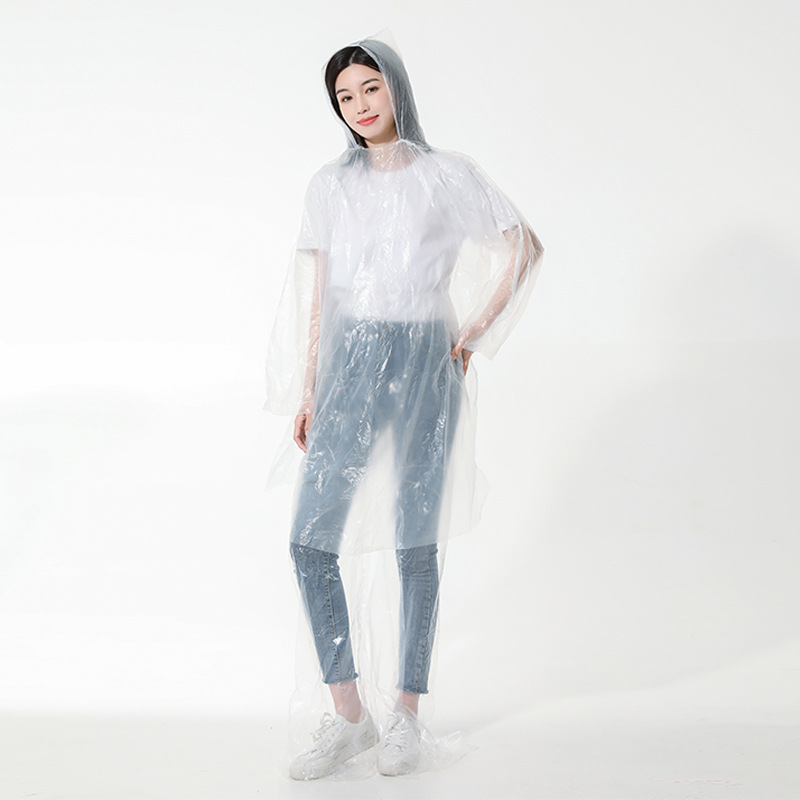 Ensemble imperméable adulte : veste, pantalon de pluie, couvre-chaussures - blanc