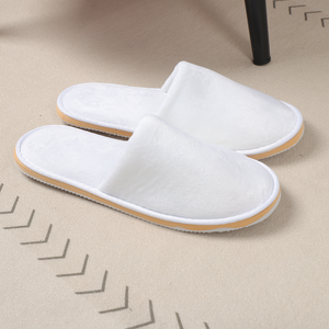 รองเท้าแตะกำมะหยี่สปาแบบใช้แล้วทิ้งพร้อมโลโก้แบบกำหนดเองสำหรับโรงแรมและสิ่งอำนวยความสะดวกสำหรับแขกการเดินทาง - Product Image 3