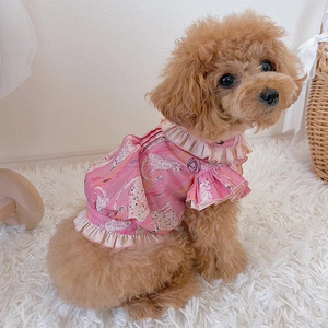 Vestido para Mascotas de <span class=keywords><strong>Manga</strong></span> Corta, Falda para Perros, Atuendo Informal, Suave y Ligero para Uso Diario - Product Image 2