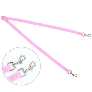 Venta caliente correa de perro de nailon múltiples cabezas plomo para mascotas para caminar arnés de perro de patrón sólido - Product Image 2