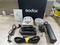 Kit d'éclairage portable Godox ML100R, lumière vidéo LED RGB pour diffusion en direct, scène nocturne en extérieur, lumière COB vidéo