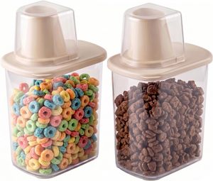Modern Design Injection Molded Sustainable Kitchen Storage Box Sealed Food-Grade PP <b>Plastic</b> <b>Square</b> Multifunction Dry Goods Jar - Product Image 1