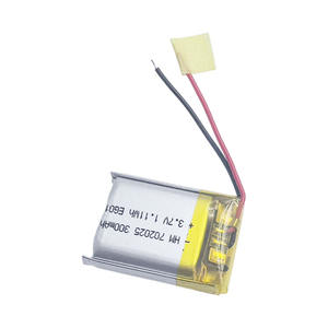 3.7 נטענת 300 v סוללת ליתיום-702025/300mah - Product Image 2