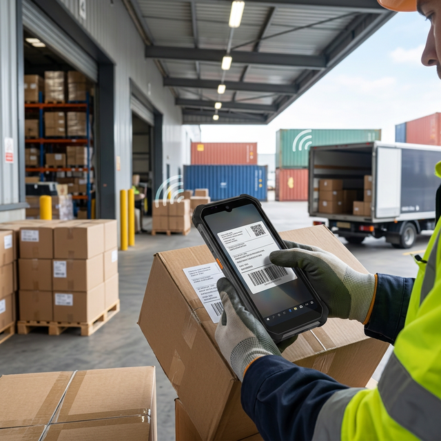 Windows 11 Industrial PDA Data Collector 6.5-Inch Rugged Tablet 4G Network Handheld Terminal NFC Barcode Scanning Intel