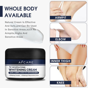 Krim Leher Pemutih Penghilang Flek Hitam Melembapkan Mencerahkan Semua Jenis Kulit Organik Niacinamide Asam Salisilat Hyaluronic Glycerin - Product Image 4