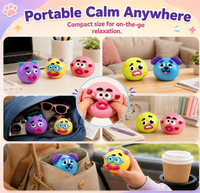Jouets en peluche en forme de visage de chien, soulagent le stress et l'anxiété, jouets anti-stress pour adultes et enfants, jouets sensoriels, cadeaux promotionnels