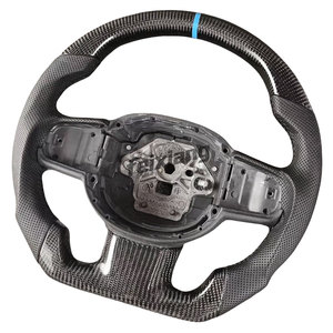 Volant en fibre de carbone pour <span class=keywords><strong>Volvo</strong></span> XC40 S90 S60 V60 V90 S40 V40 XC60 XC40 XC90, modification améliorée avec revêtement en cuir - Product Image 2