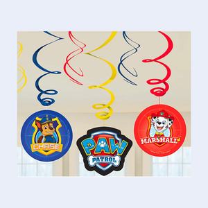 Décorations murales suspendues Paw Patrol, 3 pièces, décorations murales pour fête, Chase Marshall, logo Paw Patrol - Product Image 1
