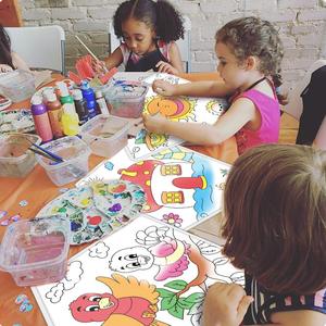 Cerf-volant triangulaire à peindre soi-même 2026 avec peinture diamant, cerf-volant vierge pour l'enseignement et le <span class=keywords><strong>dessin</strong></span>, jouets volants - Product Image 4