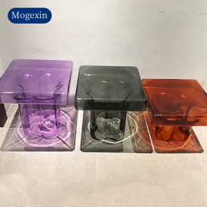 Hiện đại Bắc Âu Thiết kế vòng Kính bệ Bàn cà phê và bàn trà thiết lập với dễ dàng để làm sạch bề mặt cho đồ nội thất phòng khách - Product Image 1