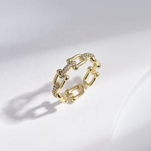 custom 925 plata sterling <b>silver</b> jewelry geometric 14k gold <b>ring</b> fashion gold plated minimalist <b>stacking</b> stone <b>rings</b> for women - Product Image 3